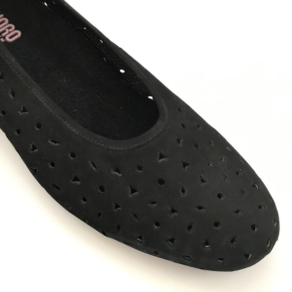 MUNRO Aubrey Ballet Flat Suede Comfort Loafer Black Women’s Size 13 - Picture 7 of 16